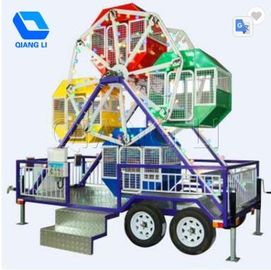 QiangLi Portable Carnival Rides 6 / 24seats Mini Ferris Wheel CE Approved