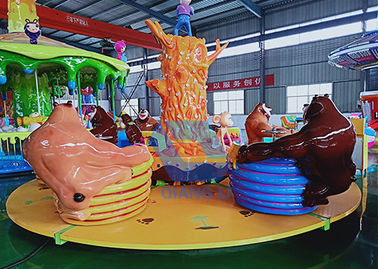 China Carousel Teacup Amusement Ride , Rotating Children&#039;S Funfair Rides For Family Playing factory
