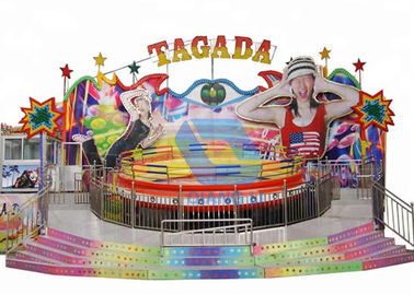 China Fun Carnival Theme Park Rides Disco Tagada Turntable Funfair Rides On Trailer factory