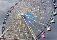 Outdoor Amusement Giant Ferris Wheel , 18 Cabin Merry Go Round Ferris Wheel supplier