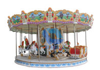 24 Seats Theme Park Carousel / Outdoor Mini Carousel Ride For Kids Playing supplier