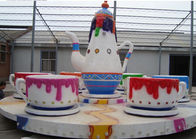 Indoor / Outdoor Teacup Amusement Ride , Popular Mini Amusement Rides supplier