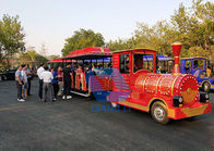 High quality Amusement kids Park Electric Trackless Sightseeing Tourist Road Train rides for sale supplier