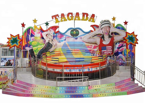 Fun Carnival Theme Park Rides Disco Tagada Turntable Funfair Rides On Trailer supplier