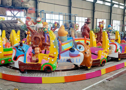 Mini Shuttle Kiddie Roller Coaster , Amusement Train Rides For Kid Game supplier