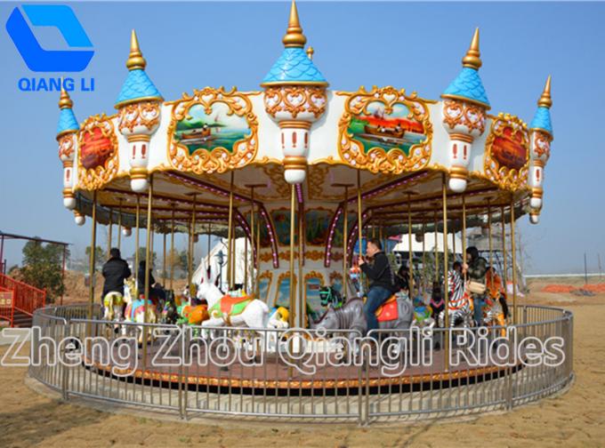Hot amusement fairground ride luxury carousel merry go round