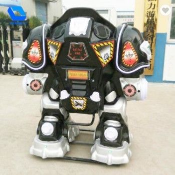 Portable Kids Amusement Ride On Robot Equipment With Digital Control System