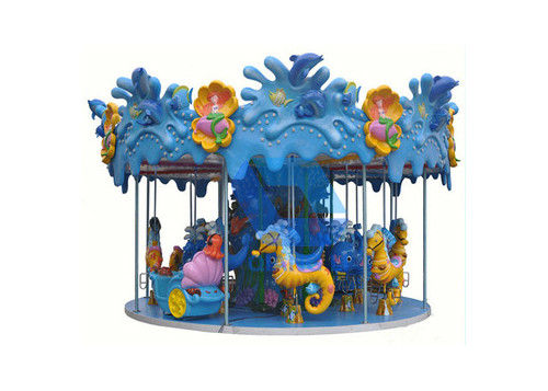 Custom Theme Park Carousel Indoor Amusement Equipment Mini Mini Carousel Ride