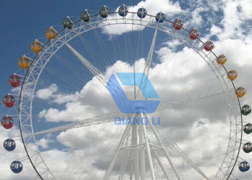 Interesting Amusement Park Ferris Wheel Rides 15m 12 / 32 / 48 Capacity For Kids