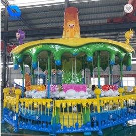China Mini Portable Theme Park Carousel / Amusement Kids Carousel Ride Color Customized factory