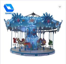 China Luxury Theme Park Carousel / Portable Merry Go Round Ride For Kiddie Ride factory