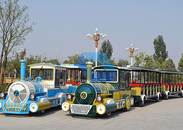 China Customized Carnival trackless Train Ride 42 Adults Capacity Electric Sightseeing Train Rides factory