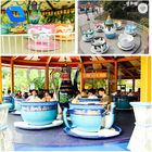 24 Persons Amusement Park Thrill Rides Family Play Coffee Cup Ride OEM / ODM Available supplier