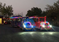 Fashion Carnival Train Ride Color Customized Electric Tourist Train With LED Light supplier