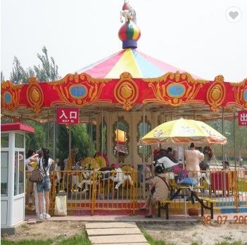 Attractive Classic Amusement Park Rides , Carnival Merry Go Round Playground supplier