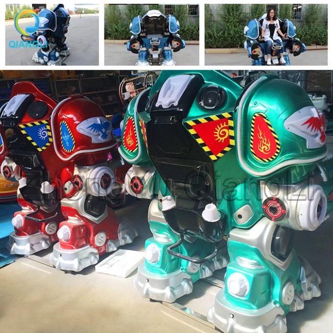 Portable kids amusement rides ride on robot equipment