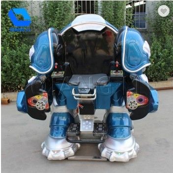 Outdoor Portable Carnival Rides Coin Operated Robot Ride / Remote Control Robot Ride