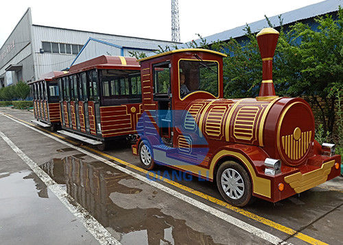 Attractive Funny Amusement Park Rides , Custom Fun Train Rides For Kids