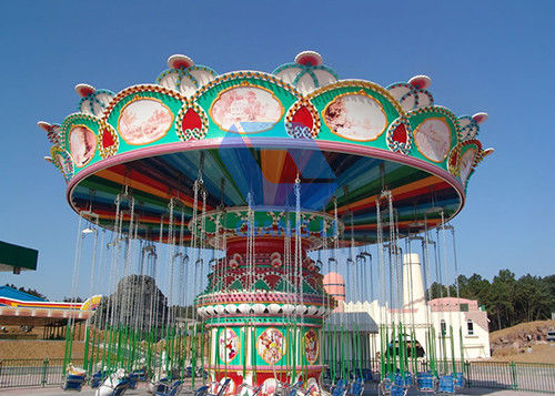 Custom Flying Swing Ride Luxury Theme Park Thrill Rides CE Certification