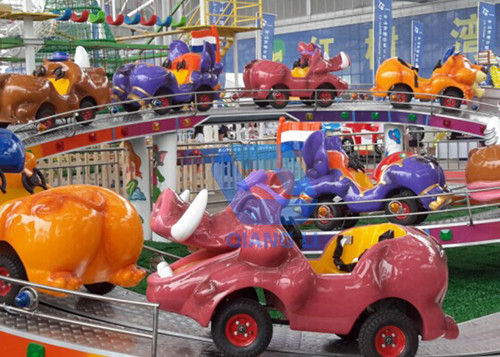 Indoor / Outdoor Amusement Park Rides For Kids , Mini Shuttle Ride With Light Systems